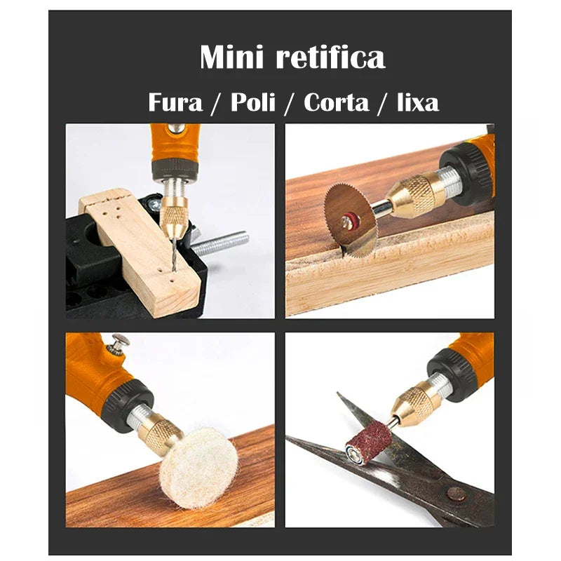 Mini retifica Recarregável Multiuso