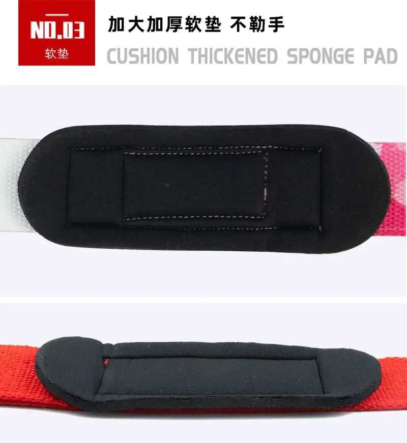 Par de Straps Antiderrapantes para Musculação – Suporte de Pulso para Levantamento de Peso
