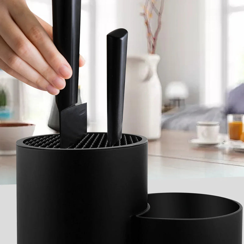 Organizador de Cozinha Multifuncional – Suporte para Facas, Colheres e Talheres