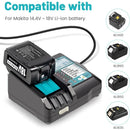 Carregador DC18RC 3A para Baterias Makita 18V / 14,4V – Modelos BL1860B, BL1850B, BL1840