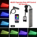 Luz de Ambiente RGB para Carro – Faixa de LED com Controle e Conexão USB