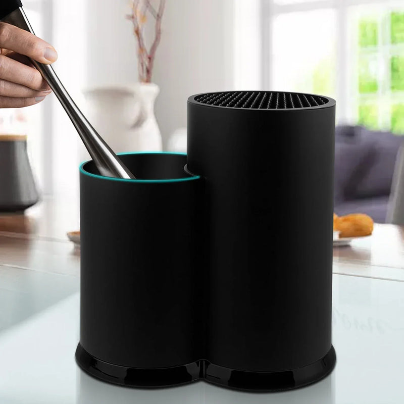 Organizador de Cozinha Multifuncional – Suporte para Facas, Colheres e Talheres